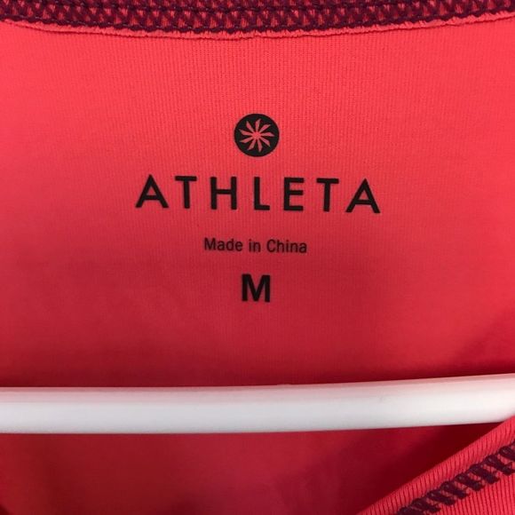 Athleta Base Layer Long Sleeve Top Pocket -Pink - Picture 3 of 3